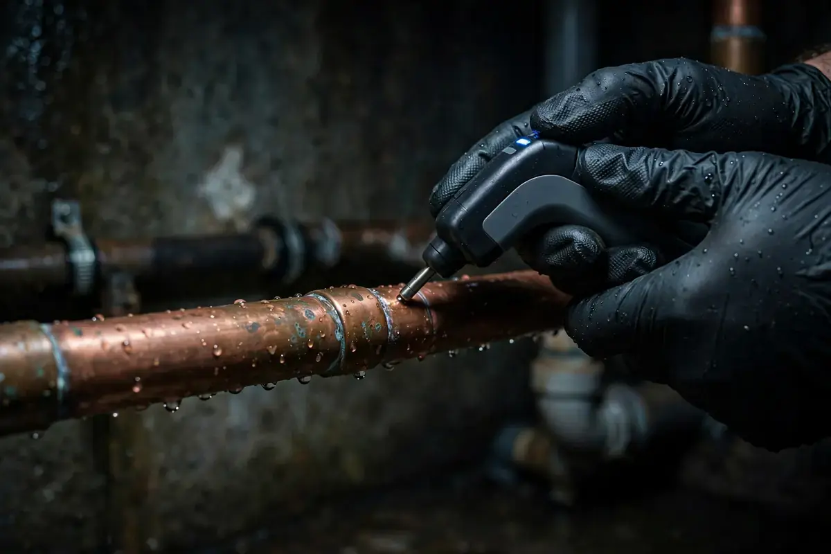 Leak detection service on copper pipes in Rexburg, Idaho